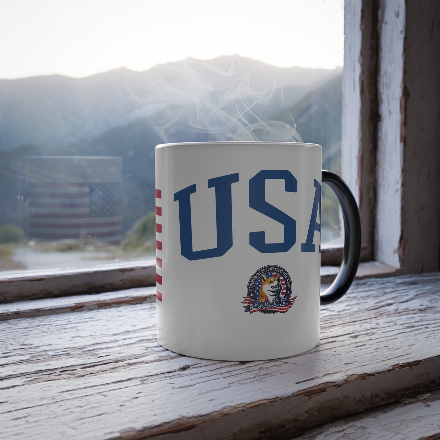DOGE Patriot Color Morphing Mug