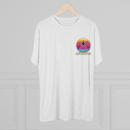 Neon Gulf of America - Unisex Tri-Blend Crew Tee