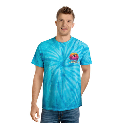 Neon Gulf of America - Tie-Dye Surf Design