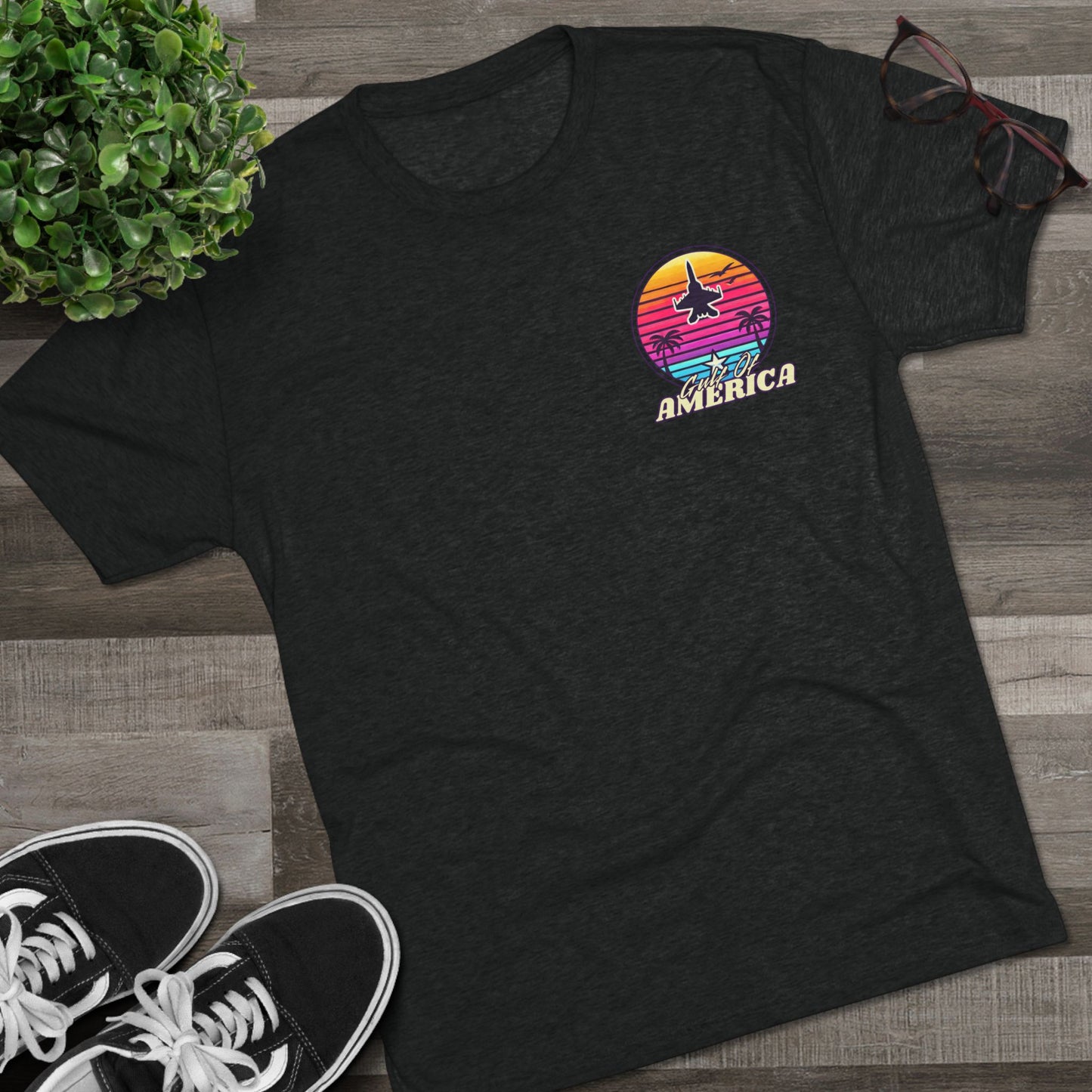 Neon Gulf of America - Unisex Tri-Blend Crew Tee