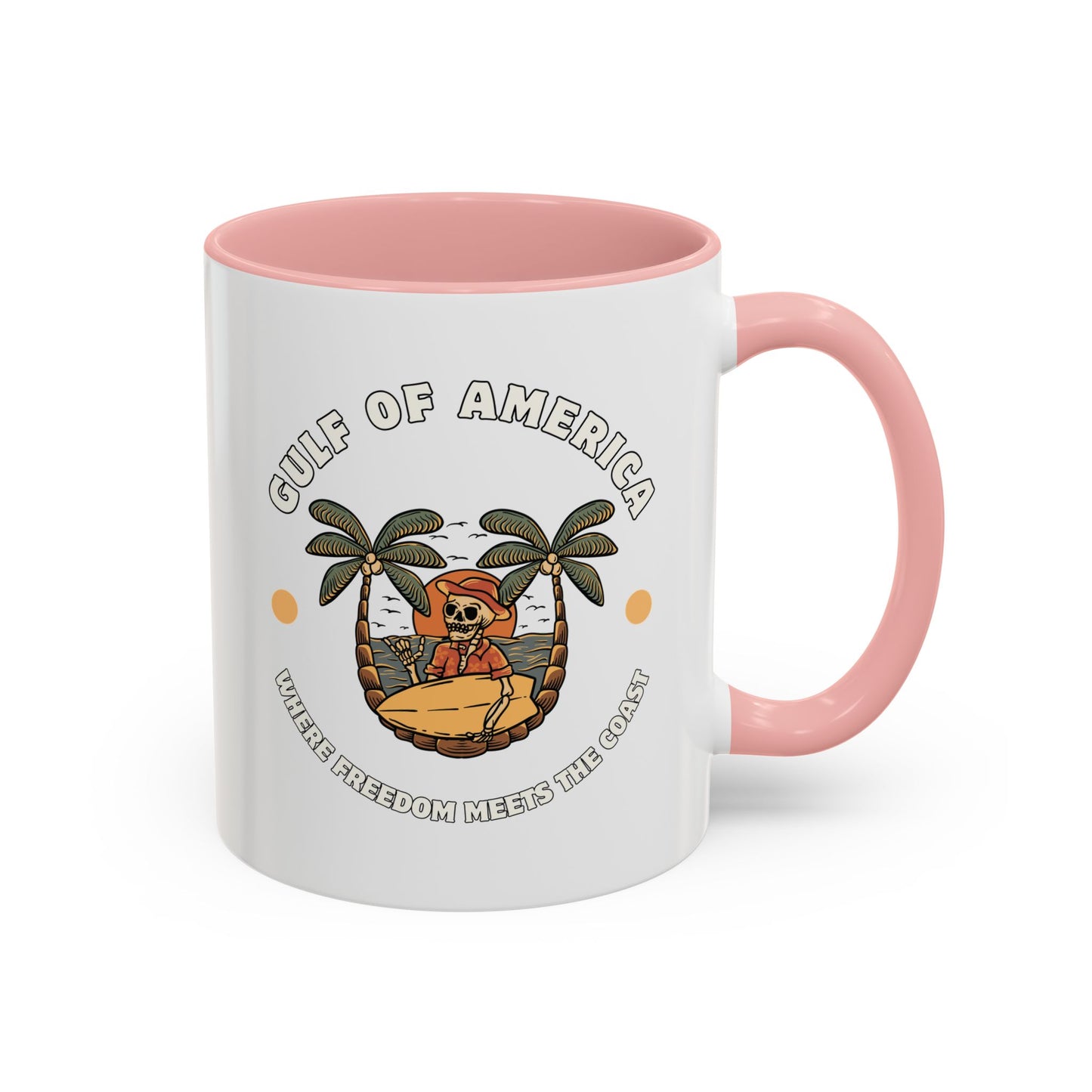 Where Freedom Meets the Coast - Accent Coffee Mug (11, 15oz)