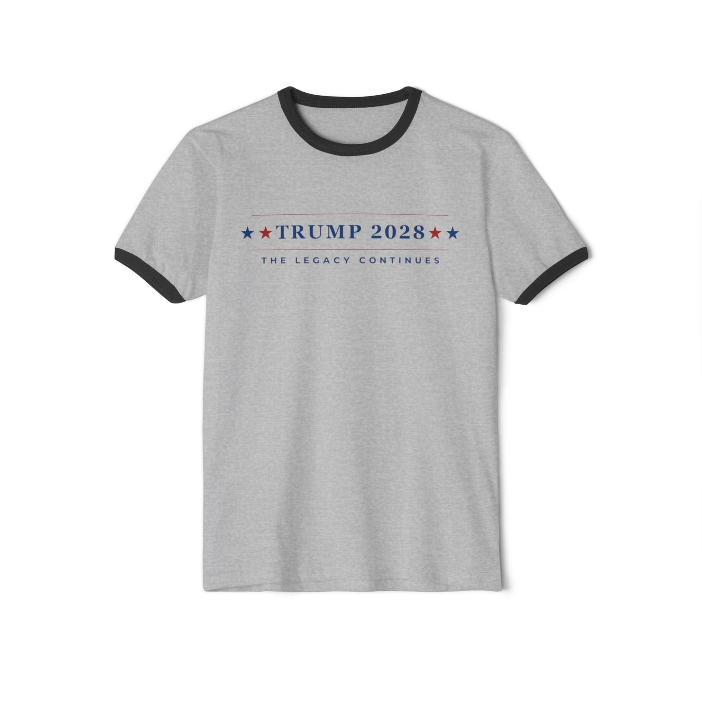 Trump 2028: The Legacy Continues - Unisex Ringer T-Shirt