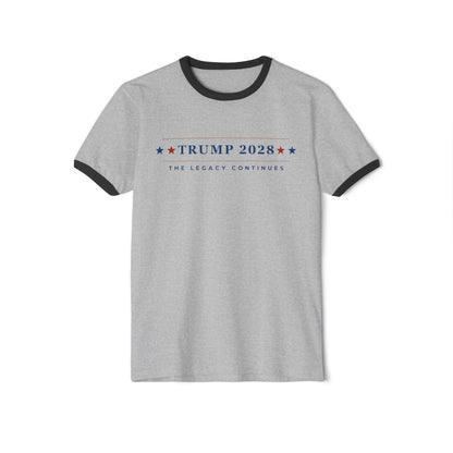 Trump 2028: The Legacy Continues - Unisex Ringer T-Shirt