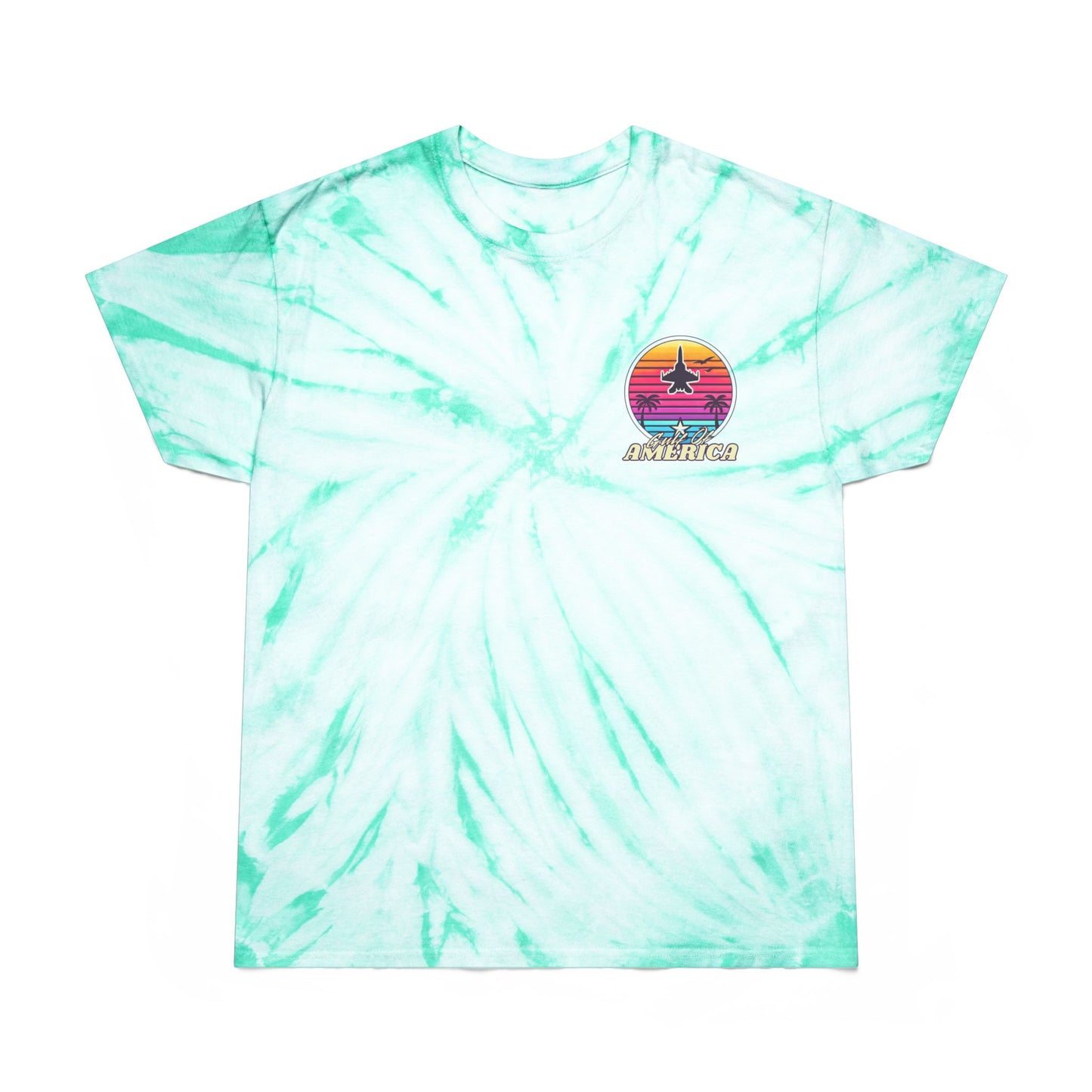 Neon Gulf of America - Tie-Dye Surf Design