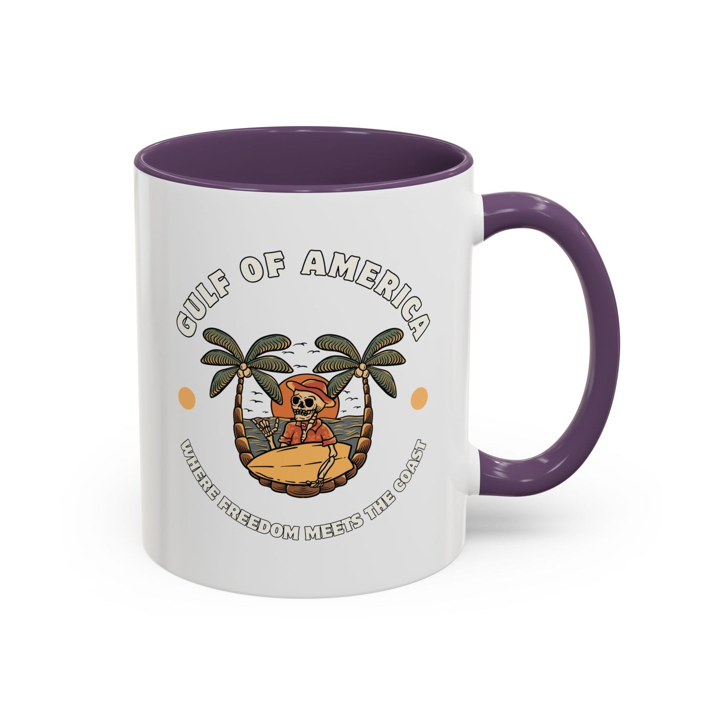 Where Freedom Meets the Coast - Accent Coffee Mug (11, 15oz)