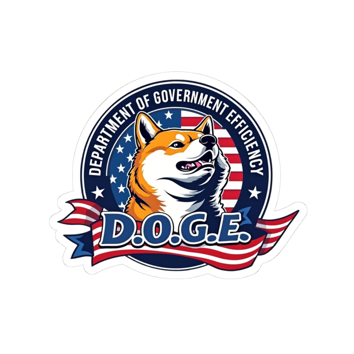 D.O.G.E. Kiss-Cut Stickers