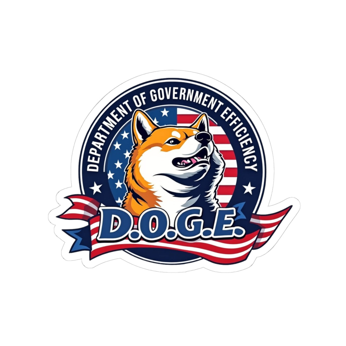 D.O.G.E. Kiss-Cut Stickers