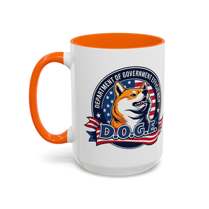 D.O.G.E. Accent Coffee Mug - Perfect Gift for DOGE Lovers and Meme Enthusiasts