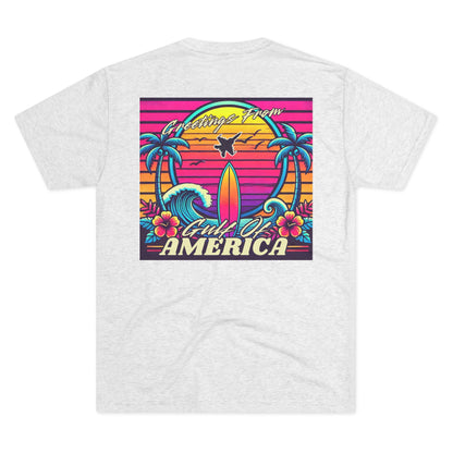 Neon Gulf of America - Unisex Tri-Blend Crew Tee