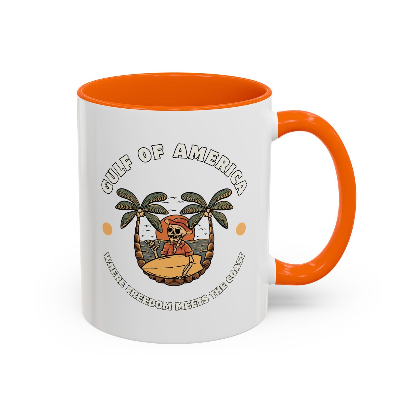 Where Freedom Meets the Coast - Accent Coffee Mug (11, 15oz)