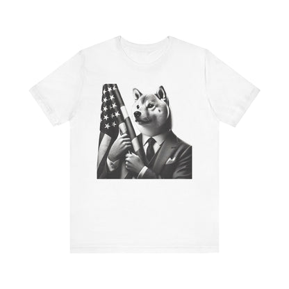 For Love of Doge and Country - Unisex Jersey Short Sleeve T-Shirt