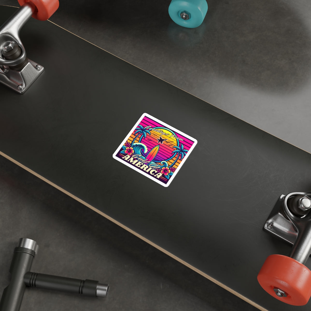 Neon Gulf of America - Die Cut Sticker