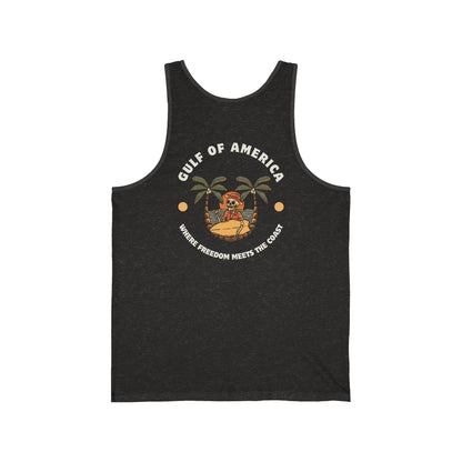 Where Freedom Meets the Coast - Unisex Jersey Tank