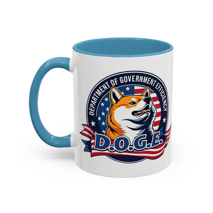 D.O.G.E. Accent Coffee Mug - Perfect Gift for DOGE Lovers and Meme Enthusiasts