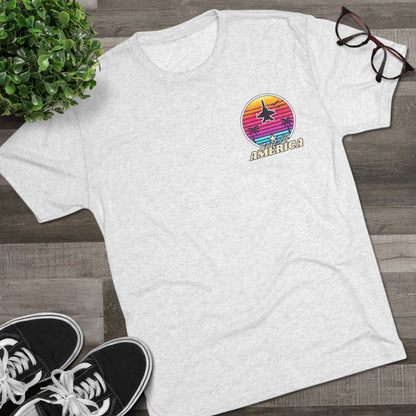 Neon Gulf of America - Unisex Tri-Blend Crew Tee