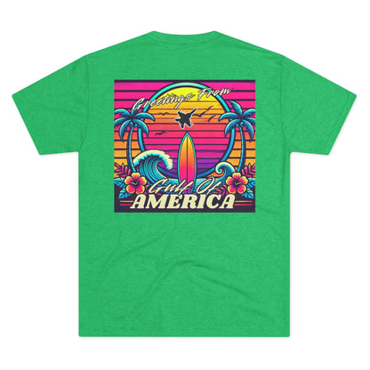 Neon Gulf of America - Unisex Tri-Blend Crew Tee