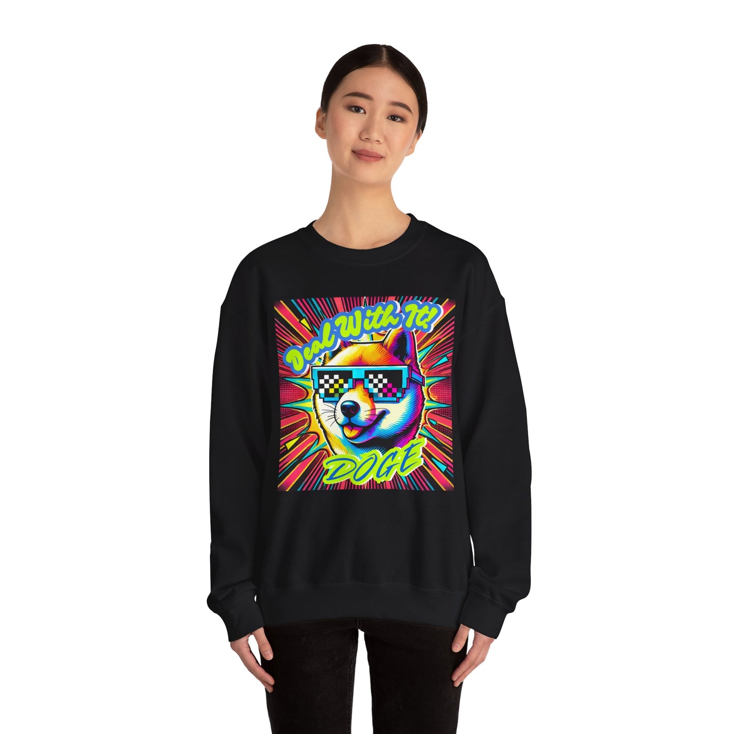 Deal With It - Unisex Heavy Blend™ Crewneck Sweatshirt