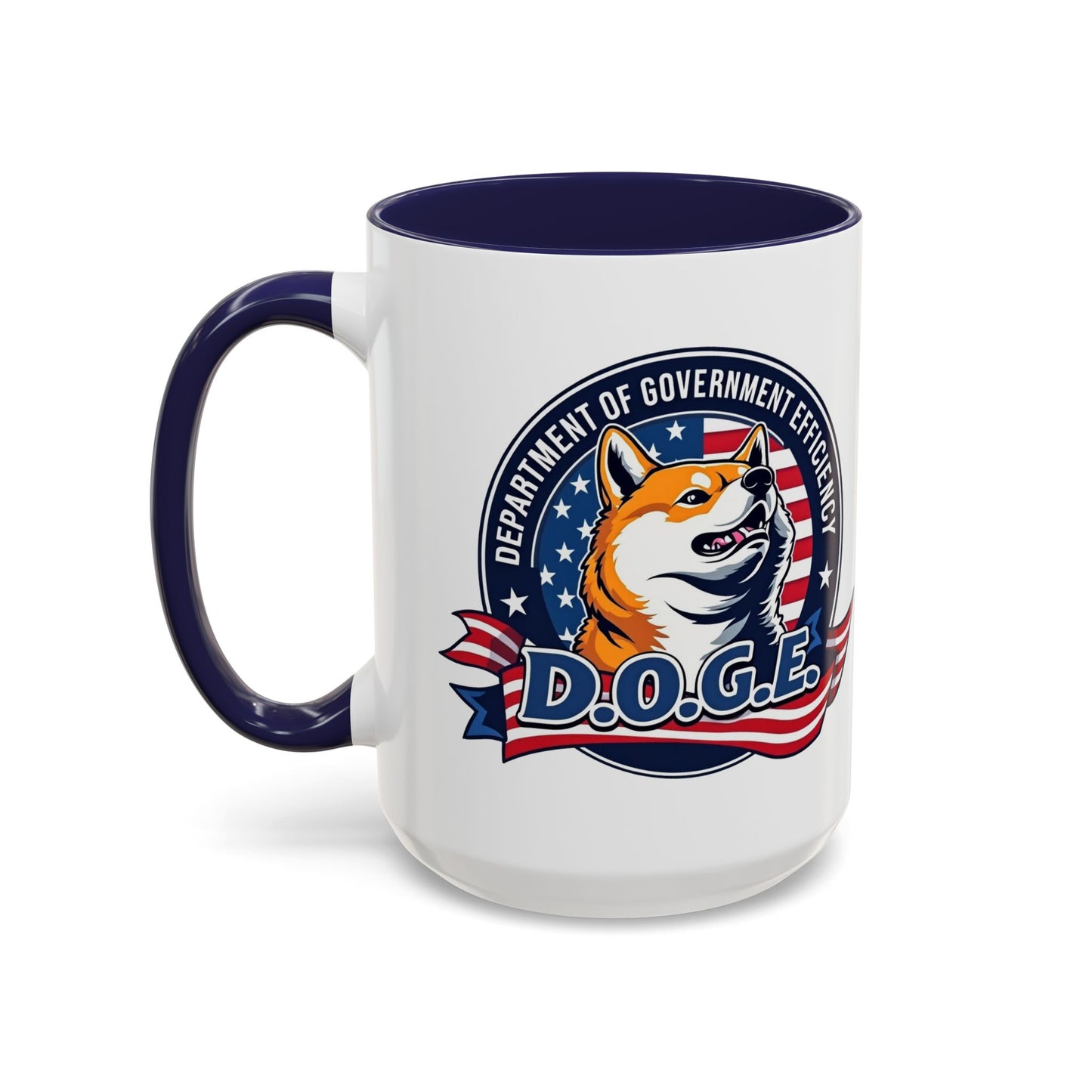 D.O.G.E. Accent Coffee Mug - Perfect Gift for DOGE Lovers and Meme Enthusiasts