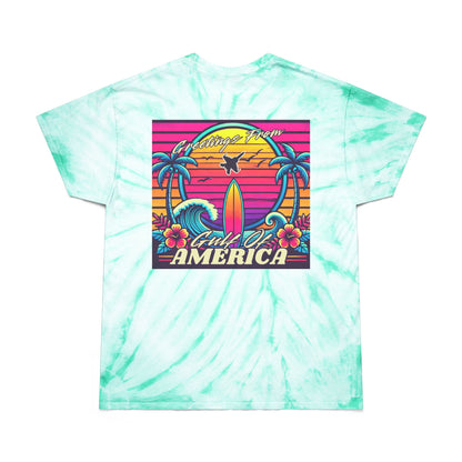 Neon Gulf of America - Tie-Dye Surf Design
