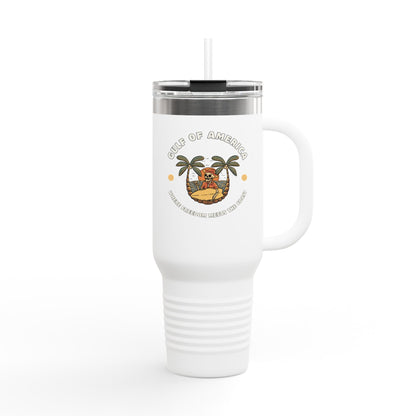 Where Freedom Meets the Coast - Insulated Travel Mug, 40oz