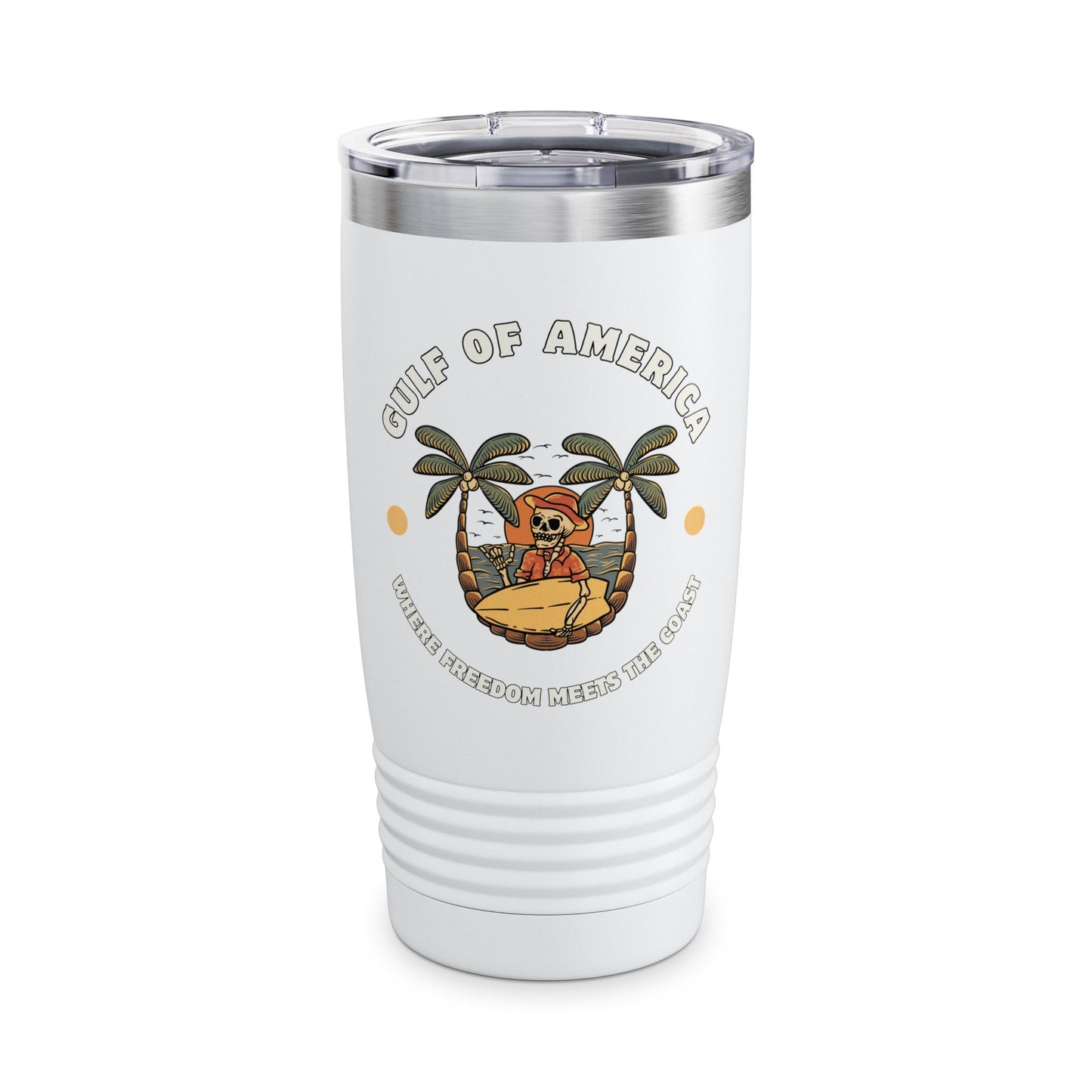 Where Freedom Meets the Coast - Ringneck Tumbler, 20oz