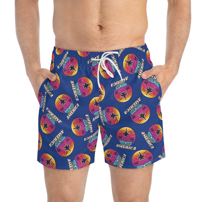 Gulf of America Retro Swim Trunks