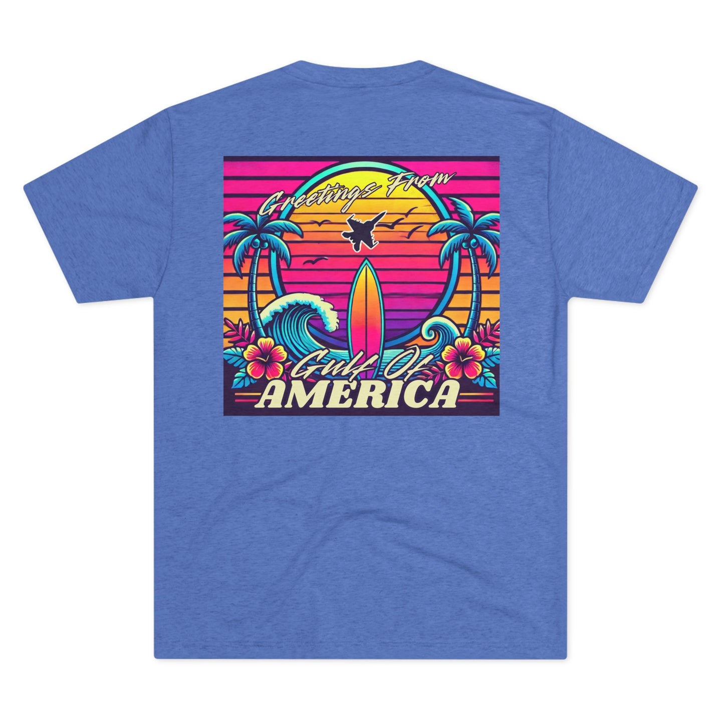 Neon Gulf of America - Unisex Tri-Blend Crew Tee