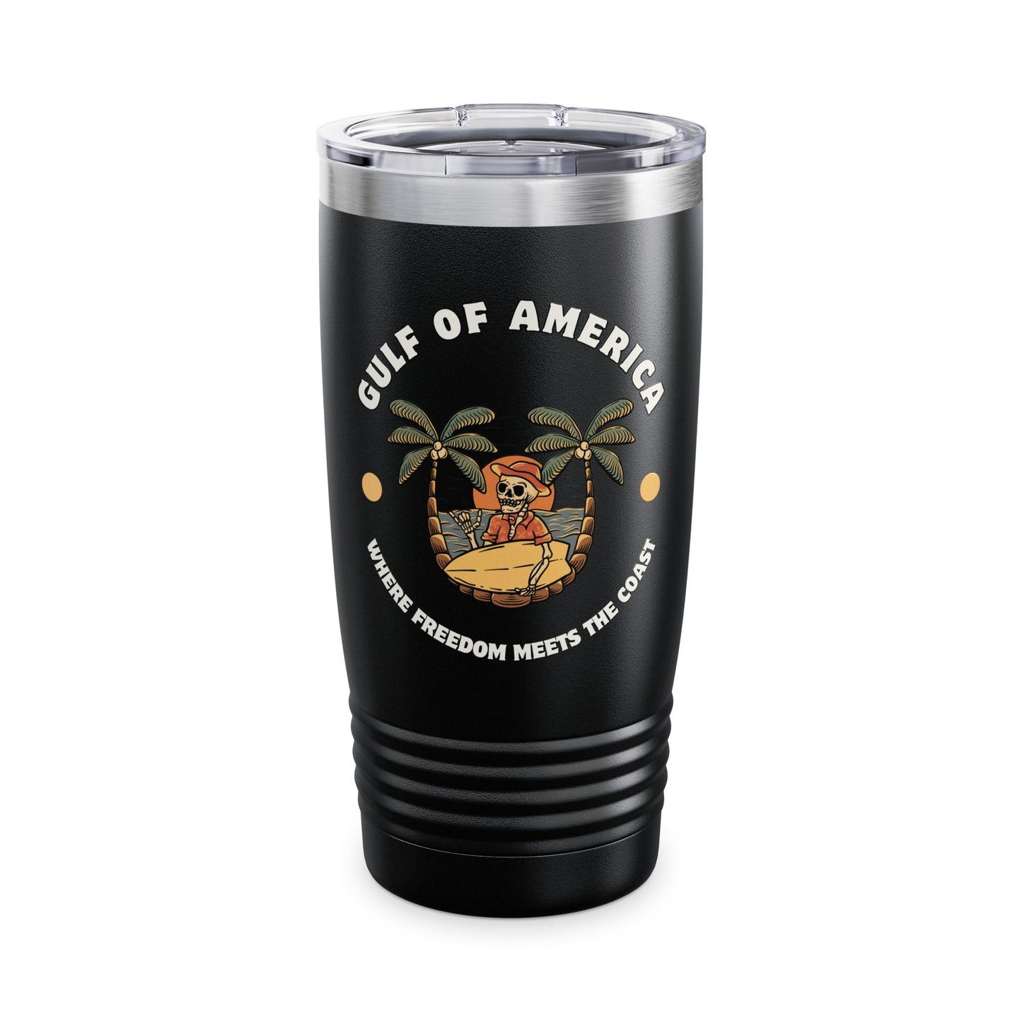 Where Freedom Meets the Coast - Ringneck Tumbler, 20oz