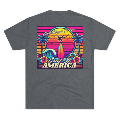 Neon Gulf of America - Unisex Tri-Blend Crew Tee