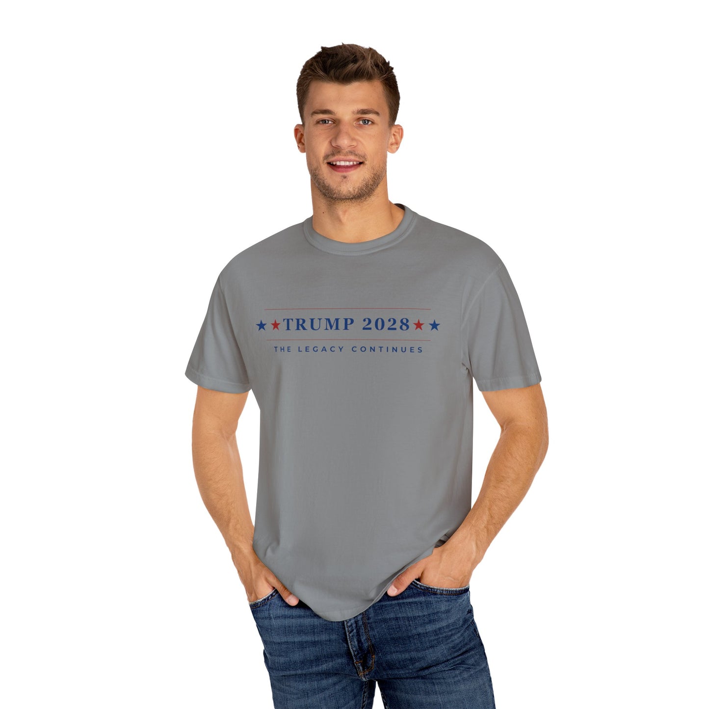 Trump 2028: The Legacy Continues - Unisex Garment-Dyed T-Shirt