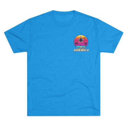 Neon Gulf of America - Unisex Tri-Blend Crew Tee