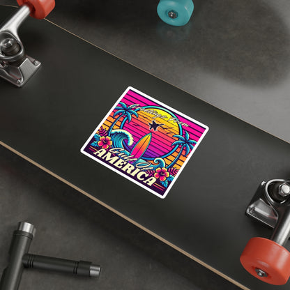 Neon Gulf of America - Die Cut Sticker