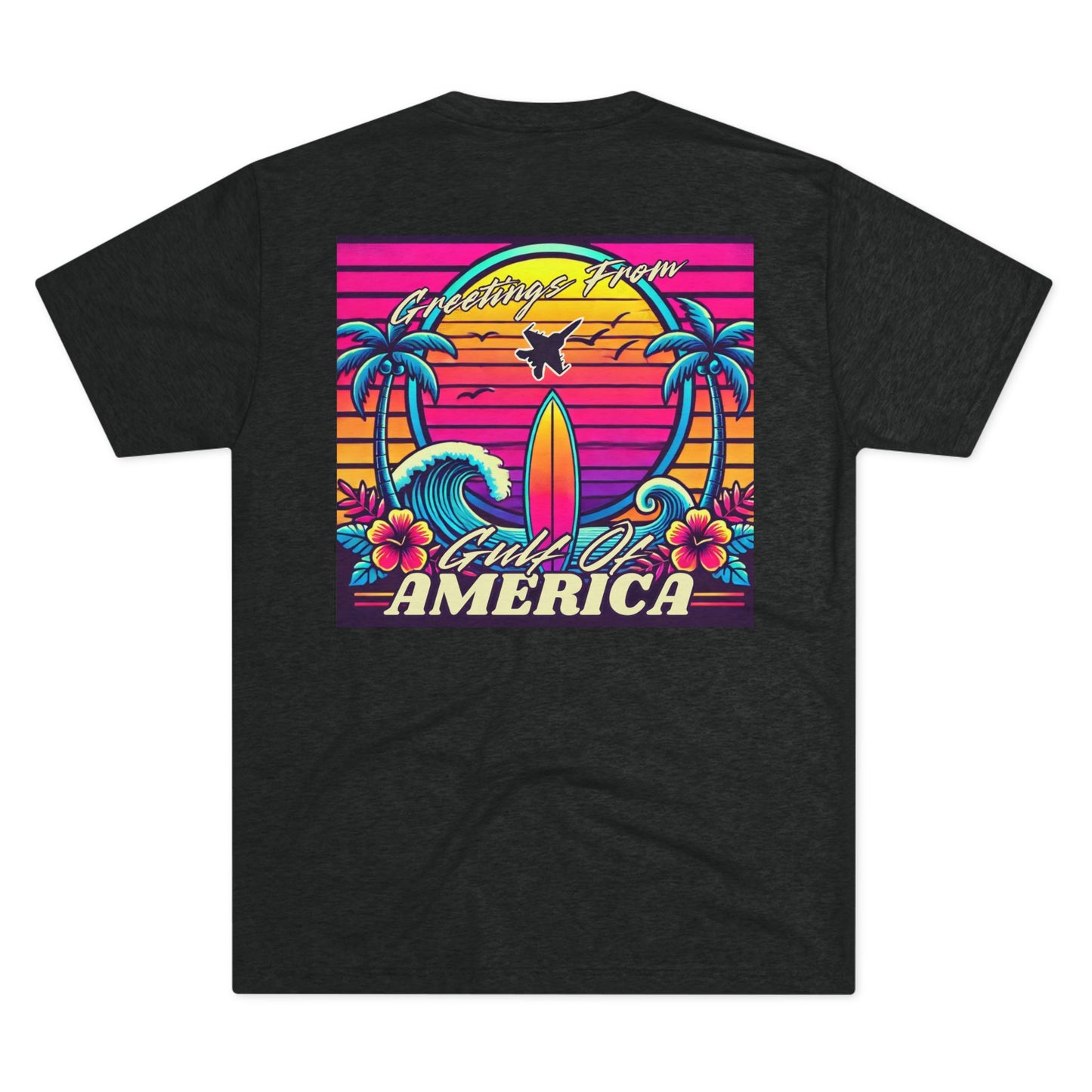 Neon Gulf of America - Unisex Tri-Blend Crew Tee