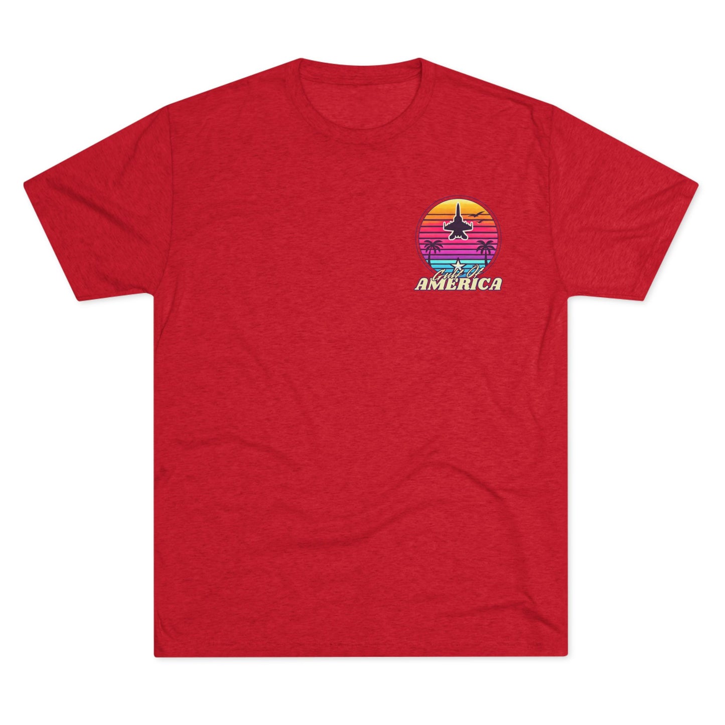 Neon Gulf of America - Unisex Tri-Blend Crew Tee