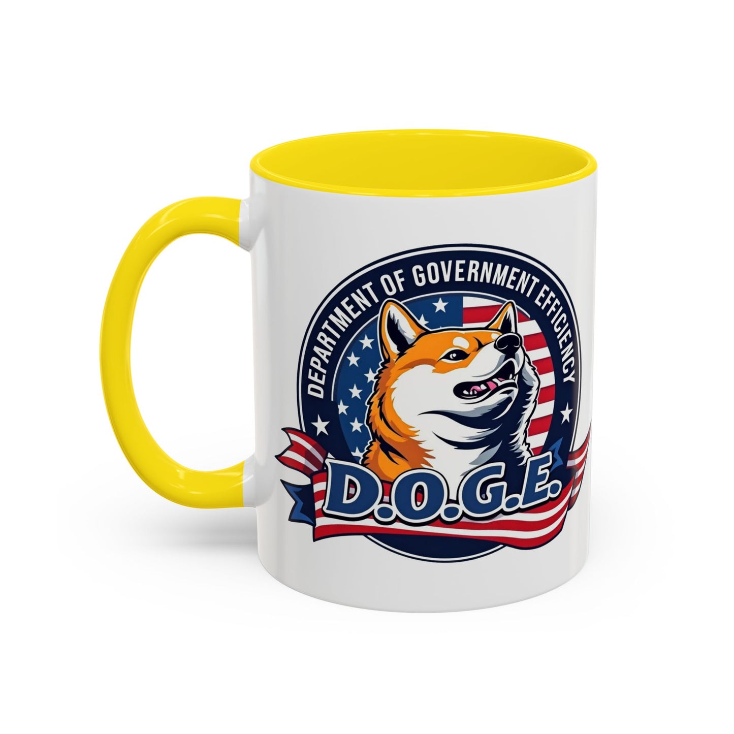 D.O.G.E. Accent Coffee Mug - Perfect Gift for DOGE Lovers and Meme Enthusiasts