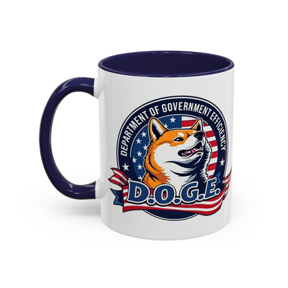 D.O.G.E. Accent Coffee Mug - Perfect Gift for DOGE Lovers and Meme Enthusiasts