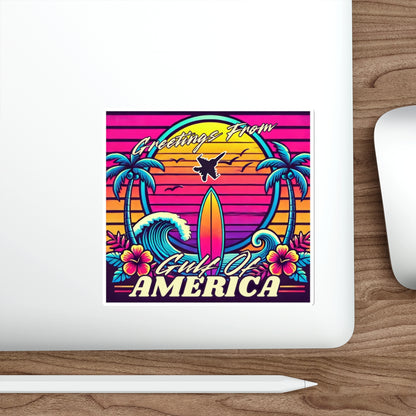 Neon Gulf of America - Die Cut Sticker