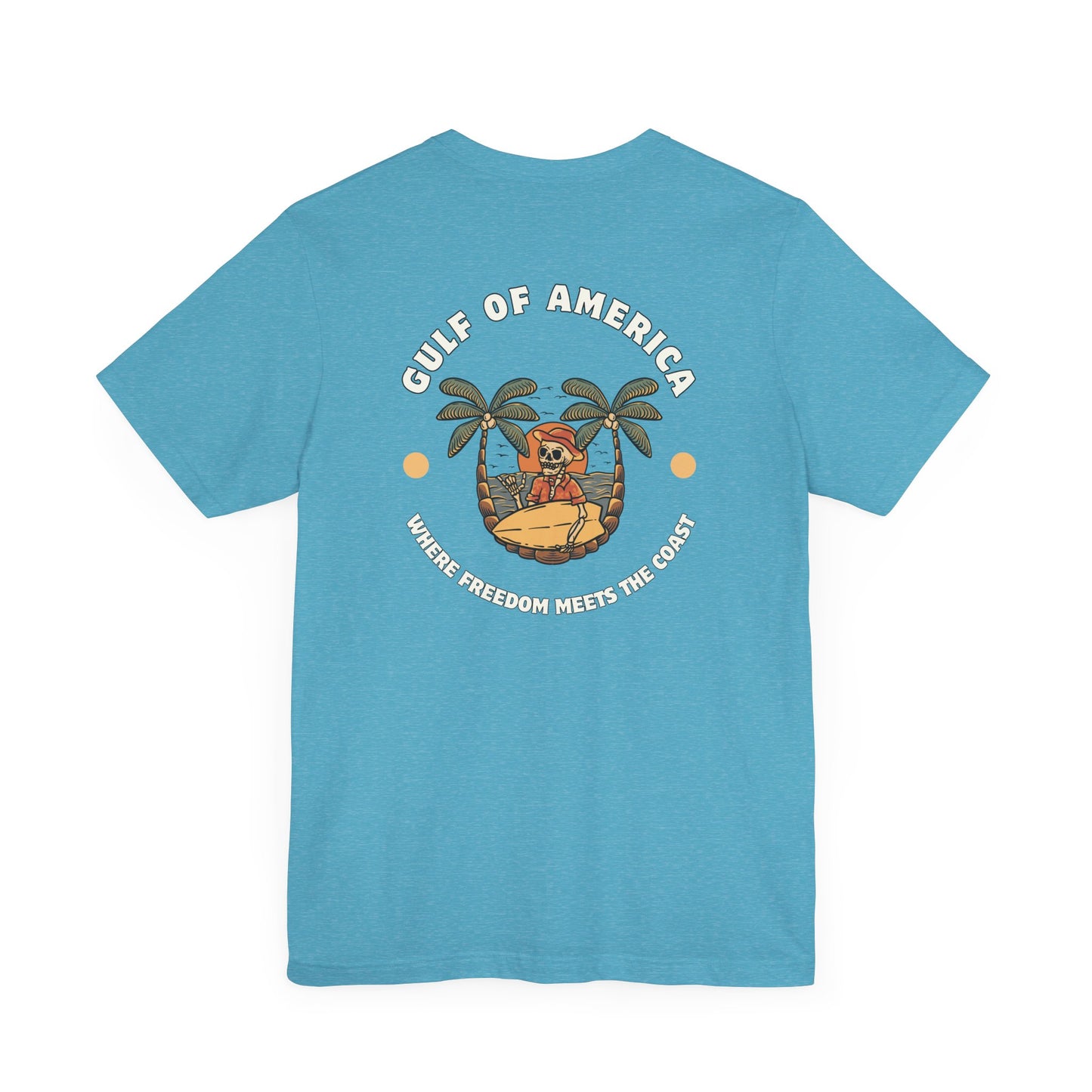 Where Freedom Meets the Coast (Big and Tall Sizes) - Unisex Jersey Short Sleeve T-Shirt