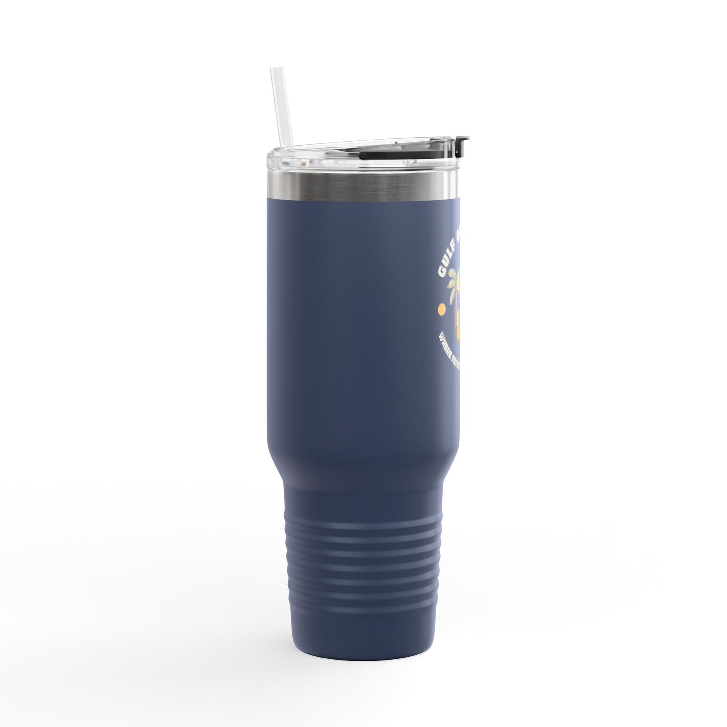 Where Freedom Meets the Coast - Insulated Travel Mug, 40oz