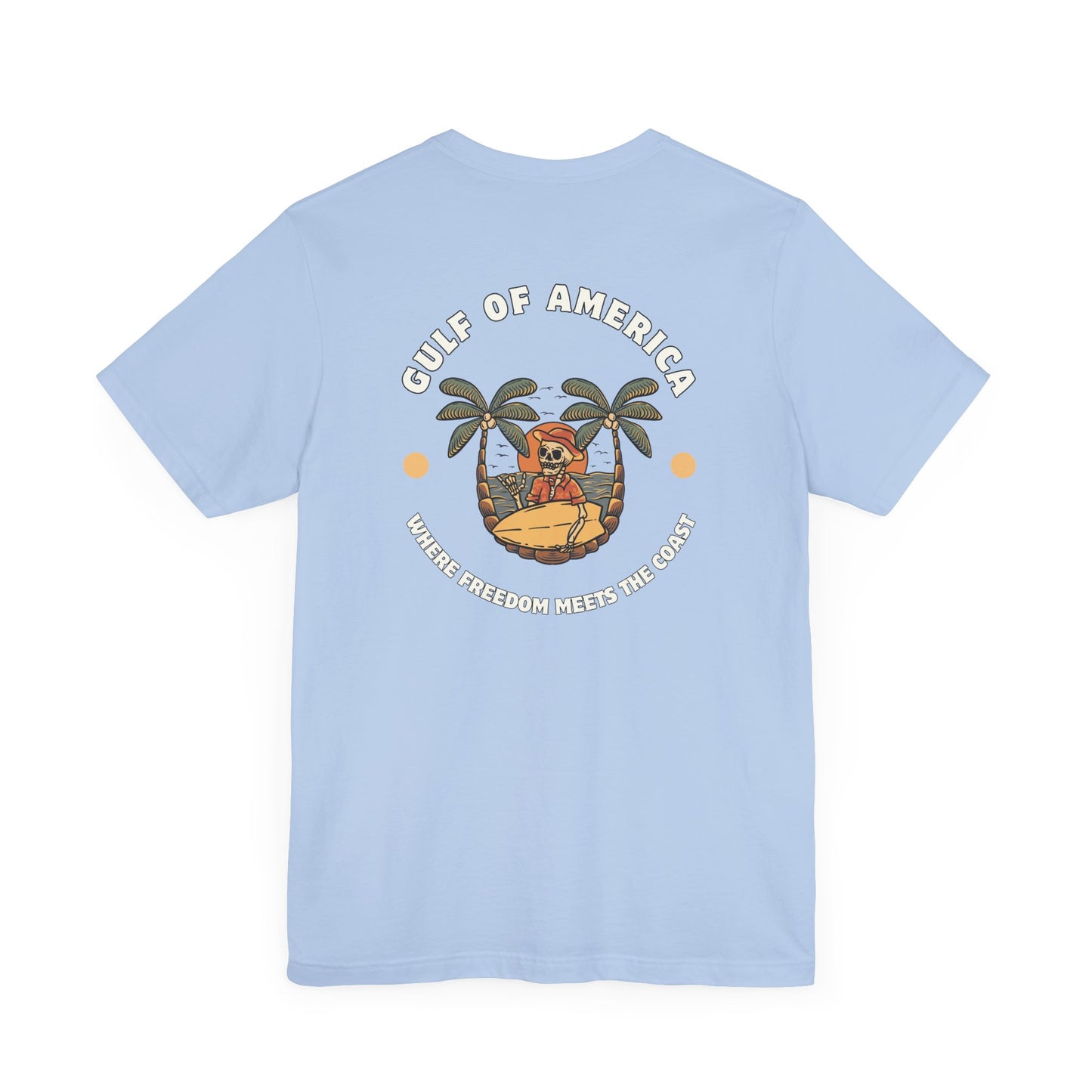 Where Freedom Meets the Coast (Big and Tall Sizes) - Unisex Jersey Short Sleeve T-Shirt