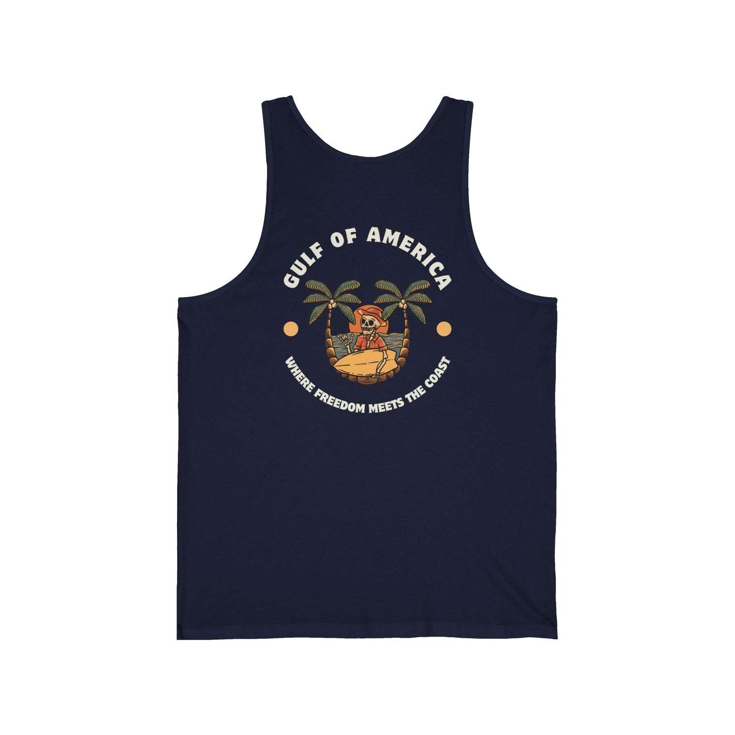 Where Freedom Meets the Coast - Unisex Jersey Tank