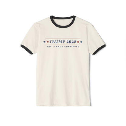Trump 2028: The Legacy Continues - Unisex Ringer T-Shirt