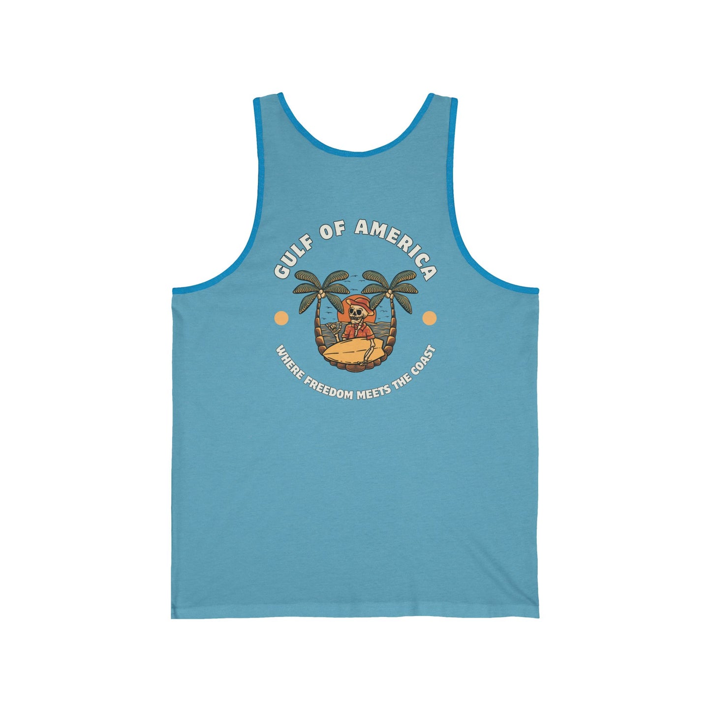 Where Freedom Meets the Coast - Unisex Jersey Tank