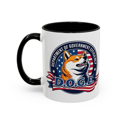 D.O.G.E. Accent Coffee Mug - Perfect Gift for DOGE Lovers and Meme Enthusiasts