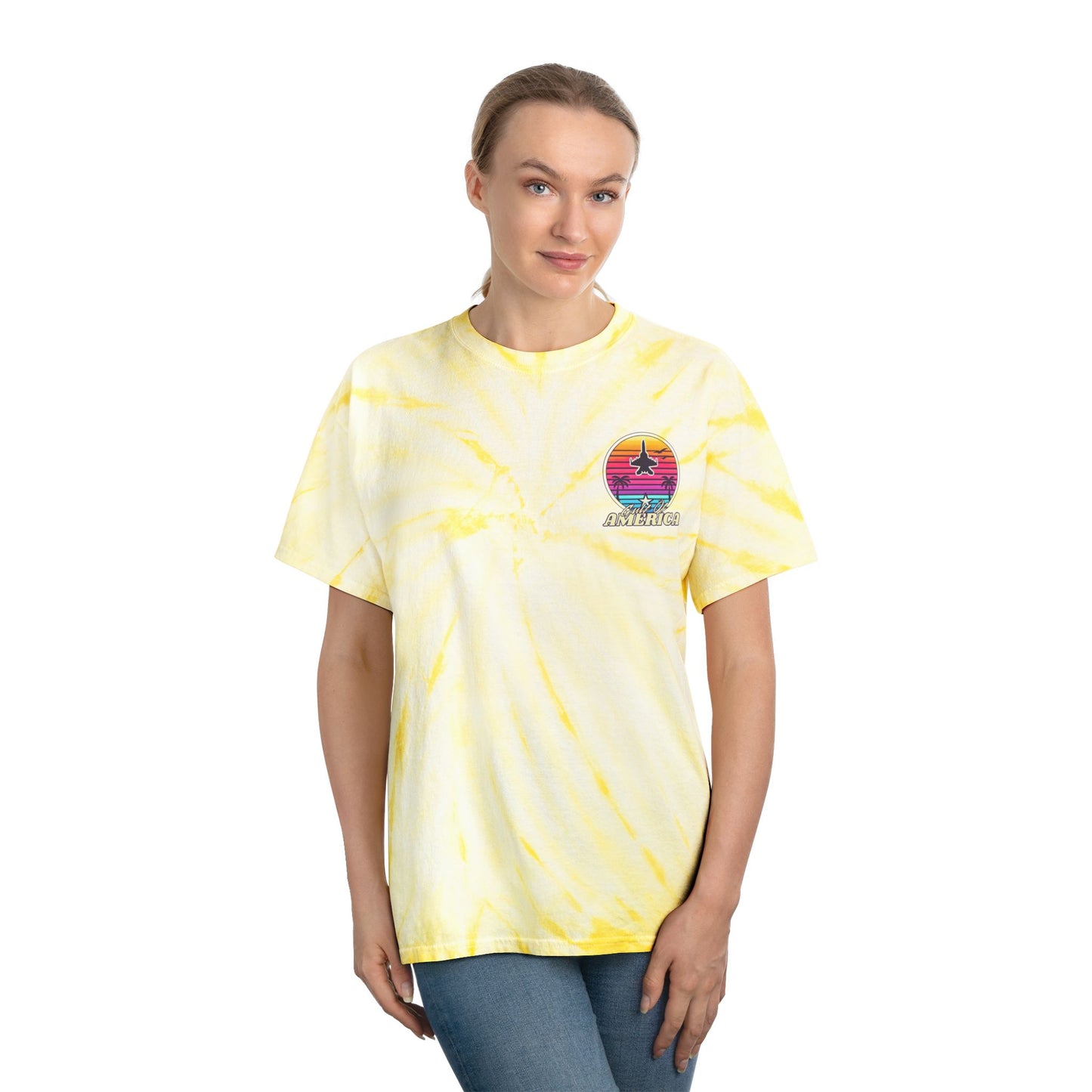 Neon Gulf of America - Tie-Dye Surf Design