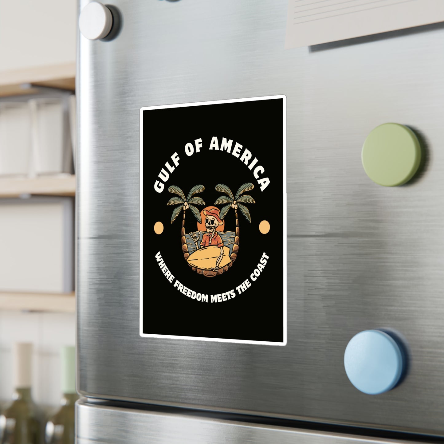 Where Freedom Meets the Coast - Kiss-Cut Vinyl Decals