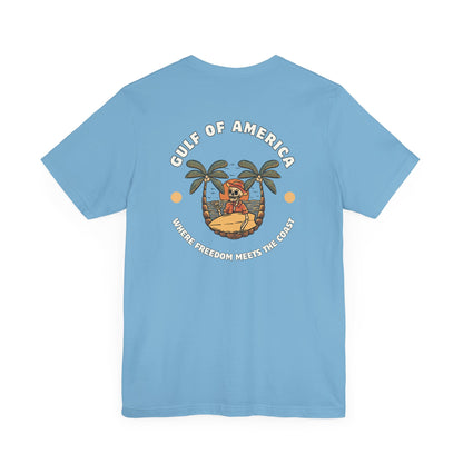 Where Freedom Meets the Coast (Big and Tall Sizes) - Unisex Jersey Short Sleeve T-Shirt