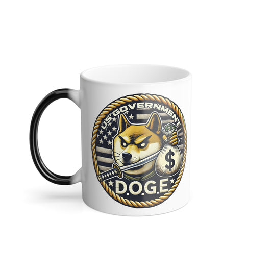 DOGE Squad Color Morphing Mug - 11oz Fun & Quirky Coffee Cup for DOGE fans