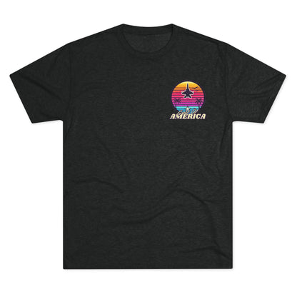 Neon Gulf of America - Unisex Tri-Blend Crew Tee