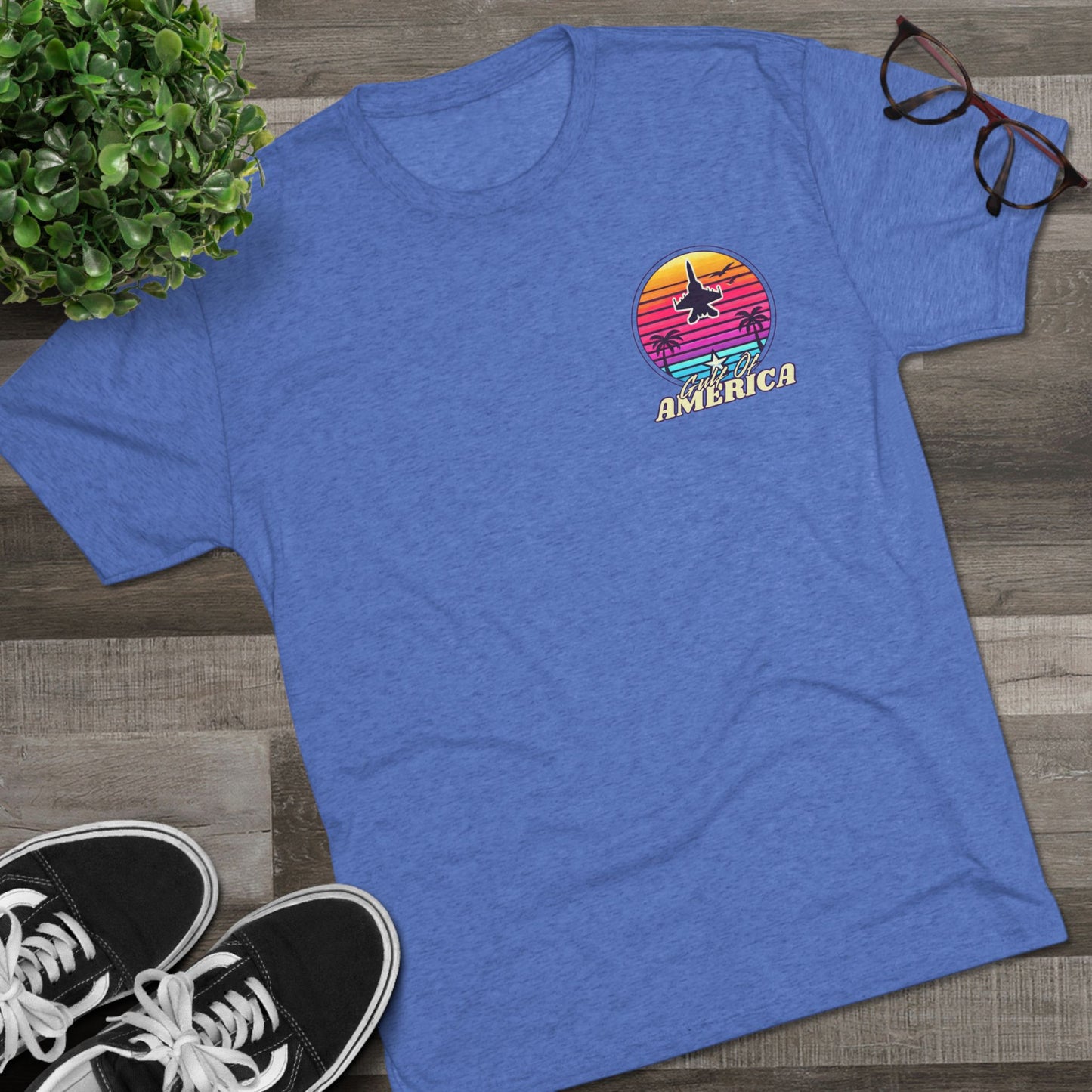 Neon Gulf of America - Unisex Tri-Blend Crew Tee